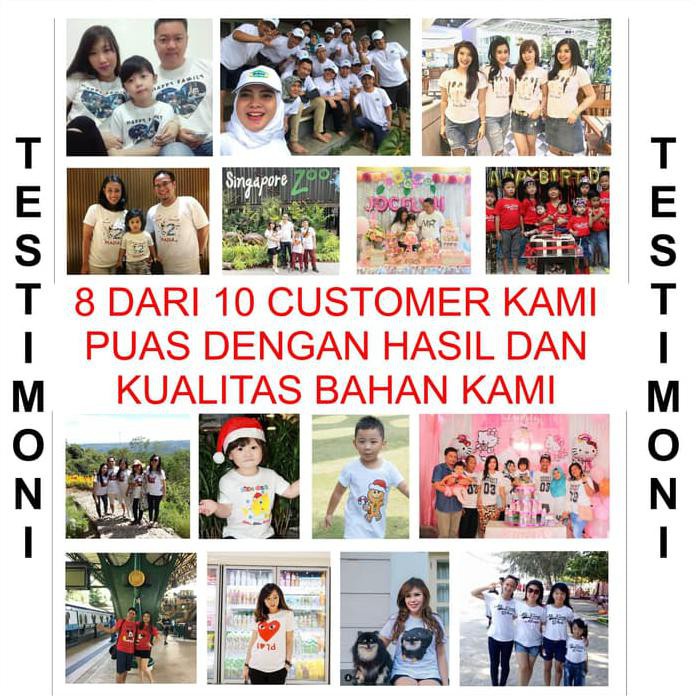 Kaos Custom Murah - Baju Custom Warna Dewasa - Kaos Printing Dtg - Hitam Best Quality