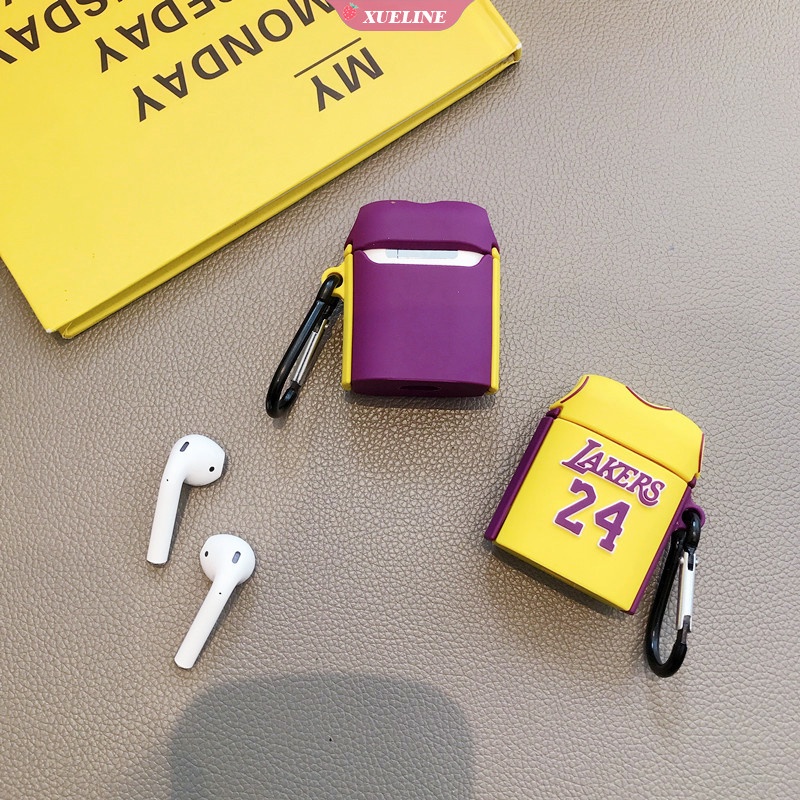 Kobe No... Kartun Lucu 24 Pcs Cover Pelindung Bahan Silikon Anti Jatuh Untuk AirPods 1 2 3 pro