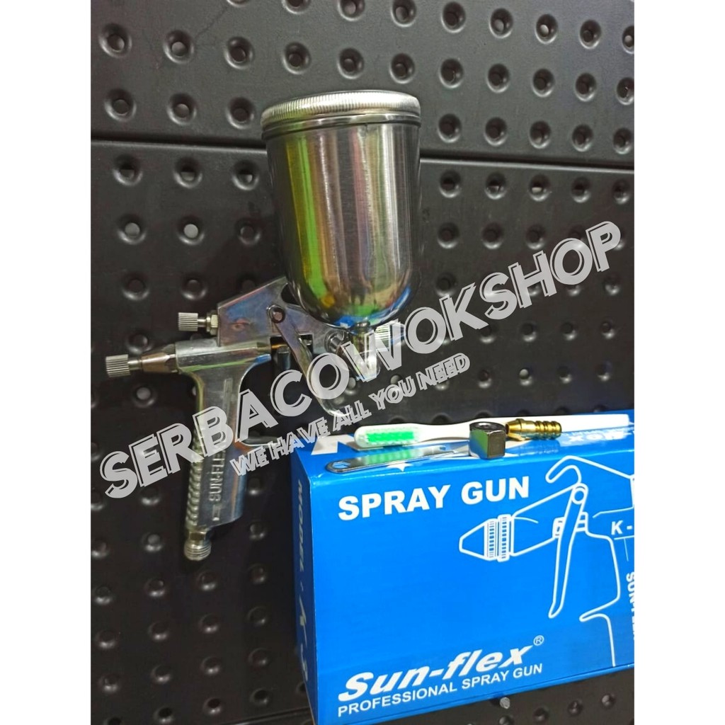 Sunflex Air Spray Gun Cat K-3A Semprotan Cat Tabung Atas Set Kenmaster Termurah Berkualitas