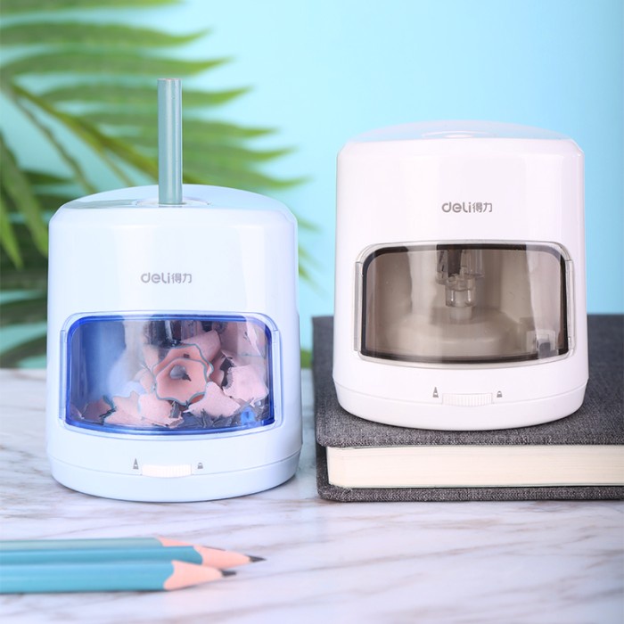 

Deli Electric Pencil Sharpener Rautan Pensil Elektrik 2 Warna 0502 - Biru promo