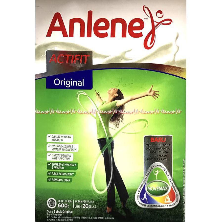 

ANLENE ACTIFIT ORIGINAL SUSU ANLINE SUSU TINGGI KALSIUM UNTUK 19-50