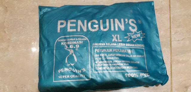 Jas Hujan Ponco Lengan Celana Penguins 369