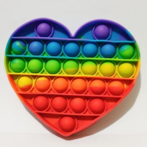 (Murah Lebay) POP IT RAINBOW UNICORN. Fidget pust pop its fidget Toy. #Bonus majalah anak-Love