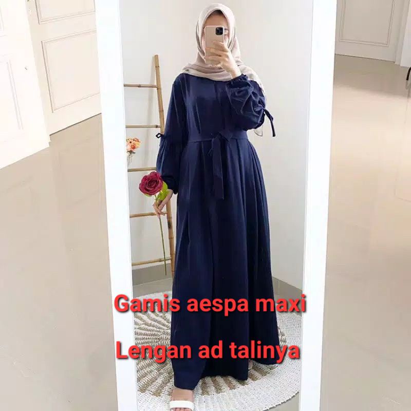 GAMIS LARISA // REMPEL TANGAN/AESPA MAXI DRESS