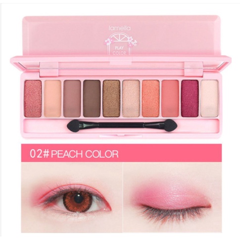 Lameila Eyeshadow Play Color Eyes 10 Color Perona Mata 3596