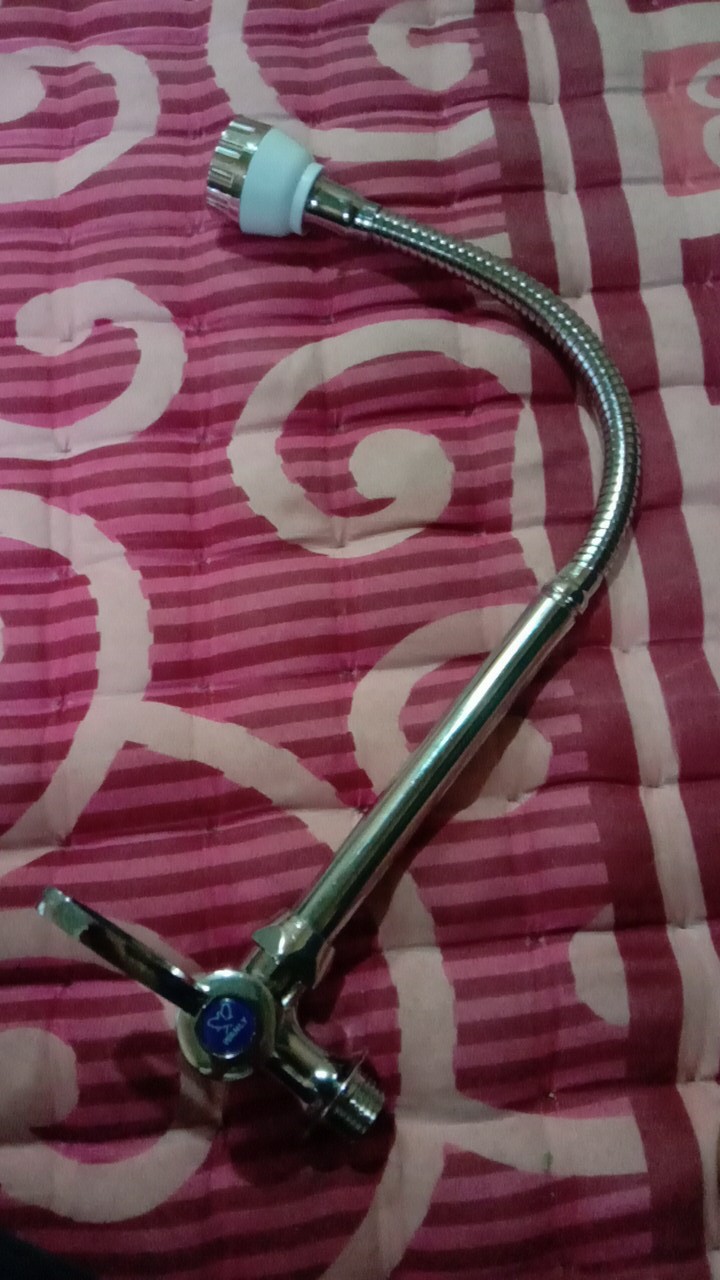 Kran Angsa Flexibel Besi Kuping Kepala Kecil Bagus - Kran Angsa Tembok Murah - Kran Bak Cuci Piring