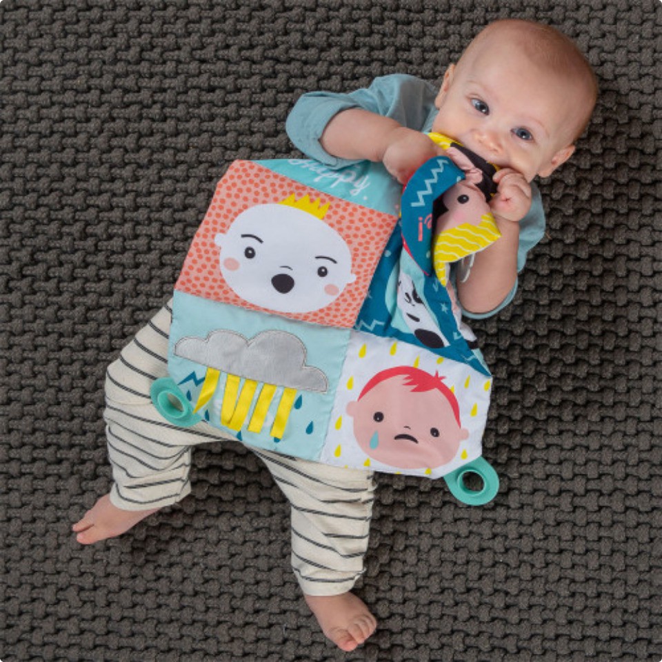 Taf Toys My Feelings Crinkle Toy TafToys Rattle Toys Mainan Gigitan Suara Anak Bayi Motorik Baby Kid Buku Sensory-1