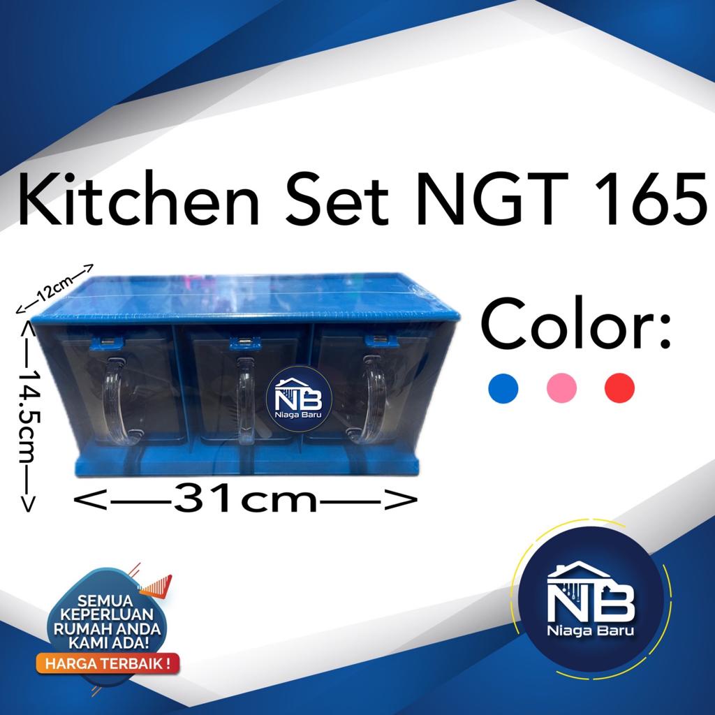 kitchen set NAGATA Art 165 Tempat Bumbu Nagata Rak Dapur