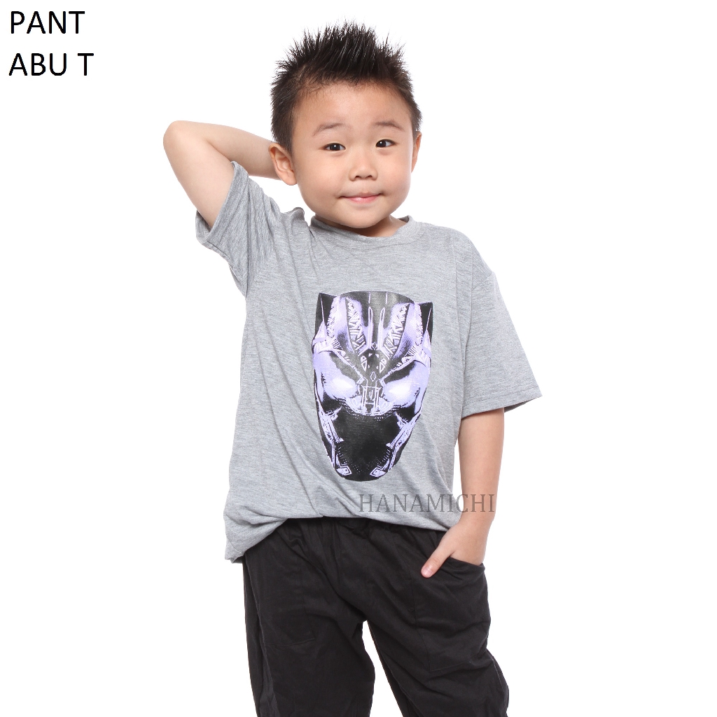 Hanamichi PANT Kaos Anak Sablon Superhero