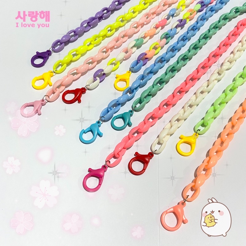 Tali Kalung Masker / Lanyard Masker / Kalung Masker anak / strap masker karakter lucu / Konektor Masker / Strap Mask Rantai Korea ayu ting ting