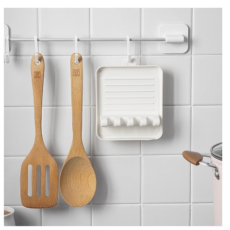 RAK SPATULA TEMPAT TATAKAN SPATULA TUTUP PANCI 5 SLOT [SWEETSPACE]