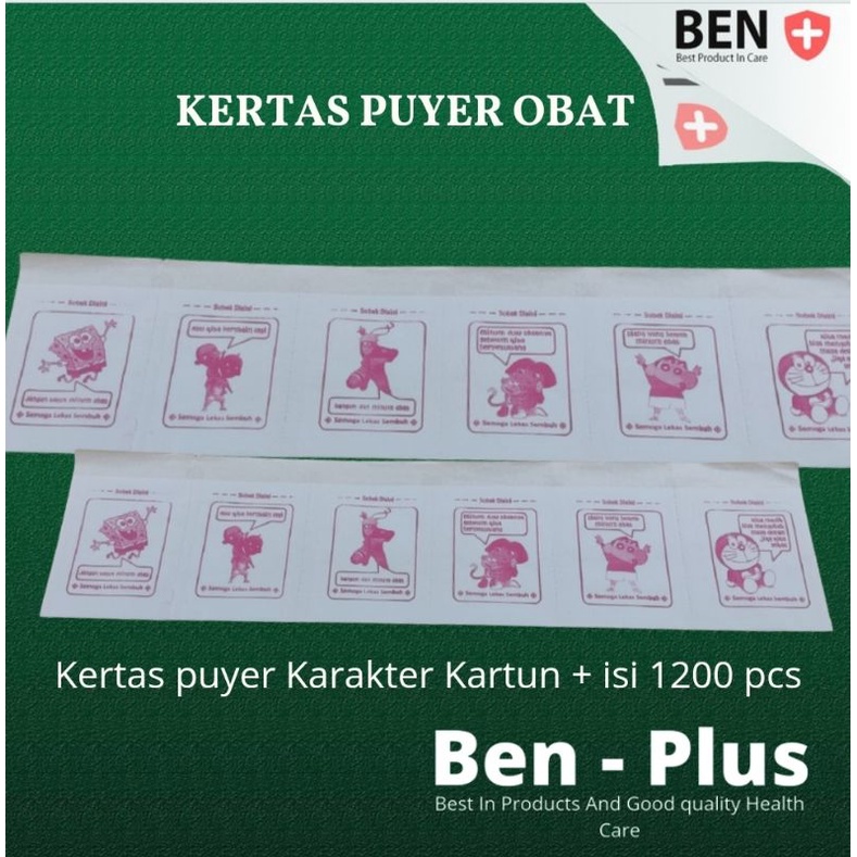 Kertas puyer Logo kartun Murah