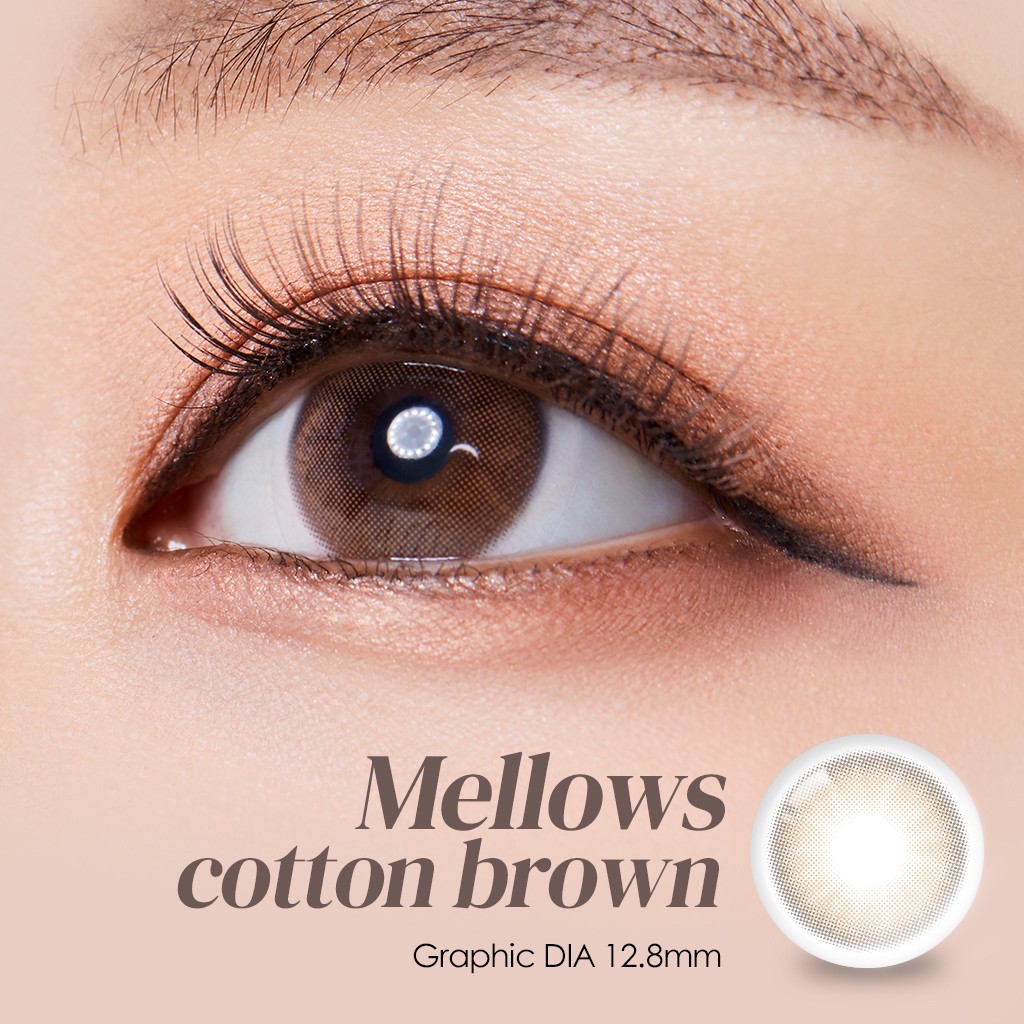 LENSBYSEOUL O'lola Mellows - Cotton Brown Korea Natural Contact Softlens