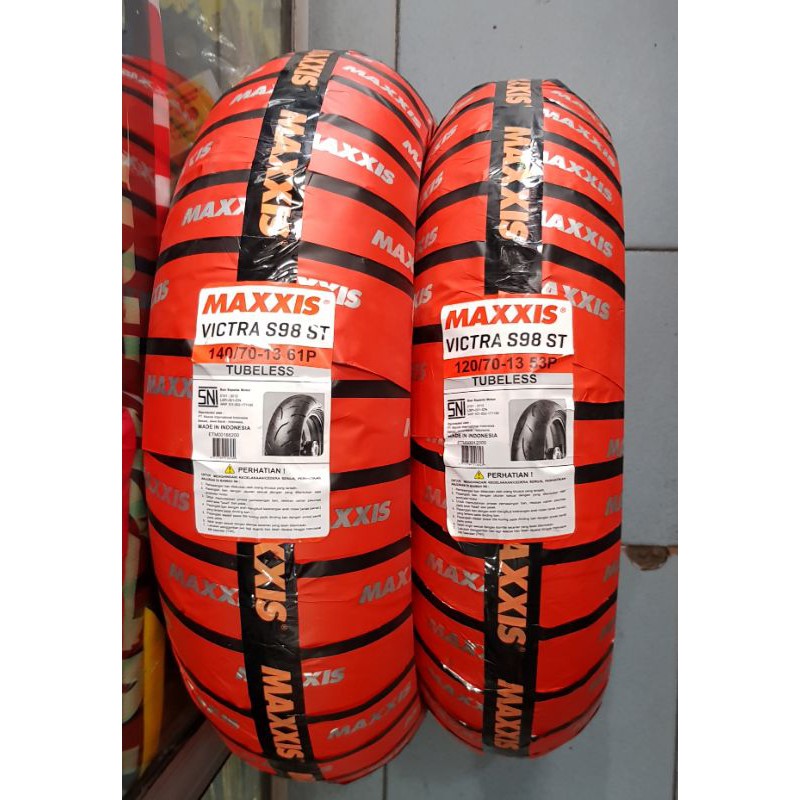 BAN Nmax Depan belakang MAXXIS 120/70 - 13 & 140/70 - 13 VICTRA S98 ST