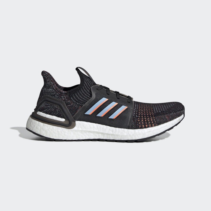 Adidas Men Ultraboost 19 Core Black Glow Blue Original