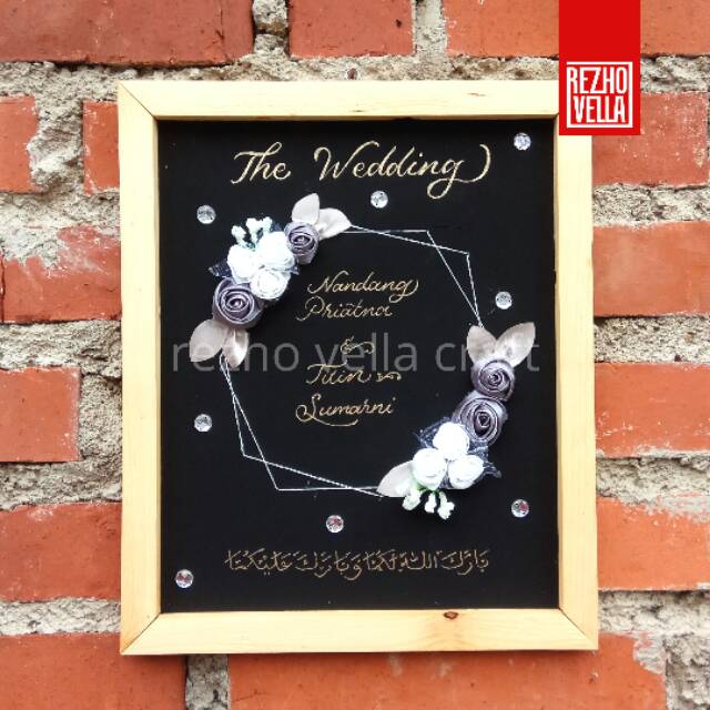 Flower In Frame | Rustic frame | flower rustic | kado pernikahan | wedding gift rezho vella