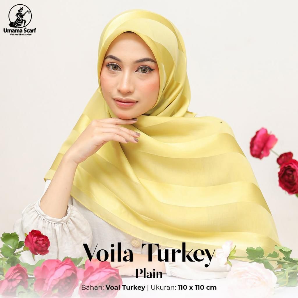 Umama Voal Turkey / Jilbab Voal Plain motif turkey Premium /Jilbab umama / Hijab Voal Umama