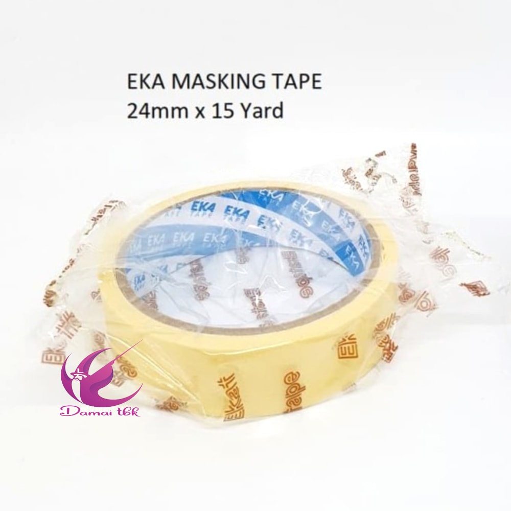 

Masking Tape Eka 24mm x 15Y Paper Tape Solatip Lakban Kertas Isolasi