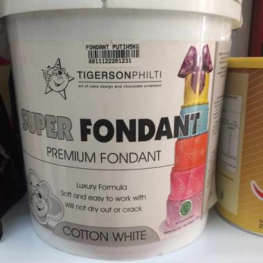 Fondant Tigerson Philti White 5kg - Gosend/Grab Only!!!