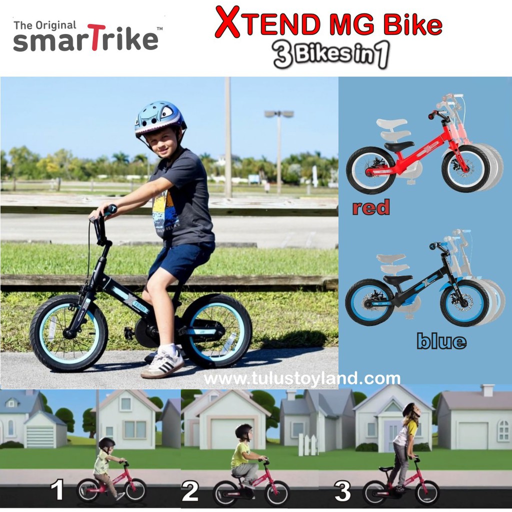 SmarTrike XTEND MG+ Bikes 3in1 Sepeda balance pedal anak 3 bikes in 1 Smart Trike