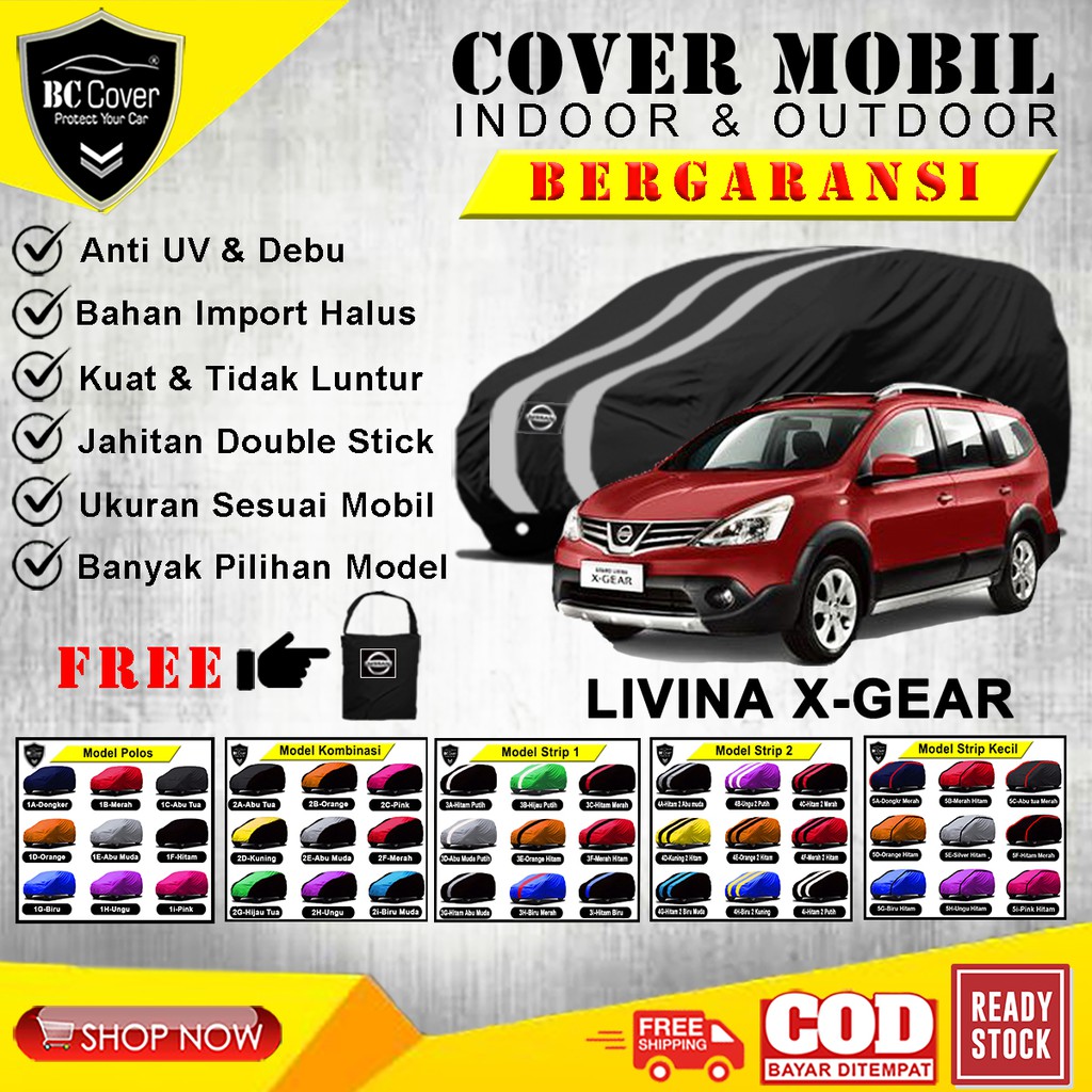 Body Cover Mobil Livina X gear / Sarung Mobil Nissan Livina Xgear Selimut Mantel Pelindung Jas Mantol Kerudung Penutup Tutup Outdoor