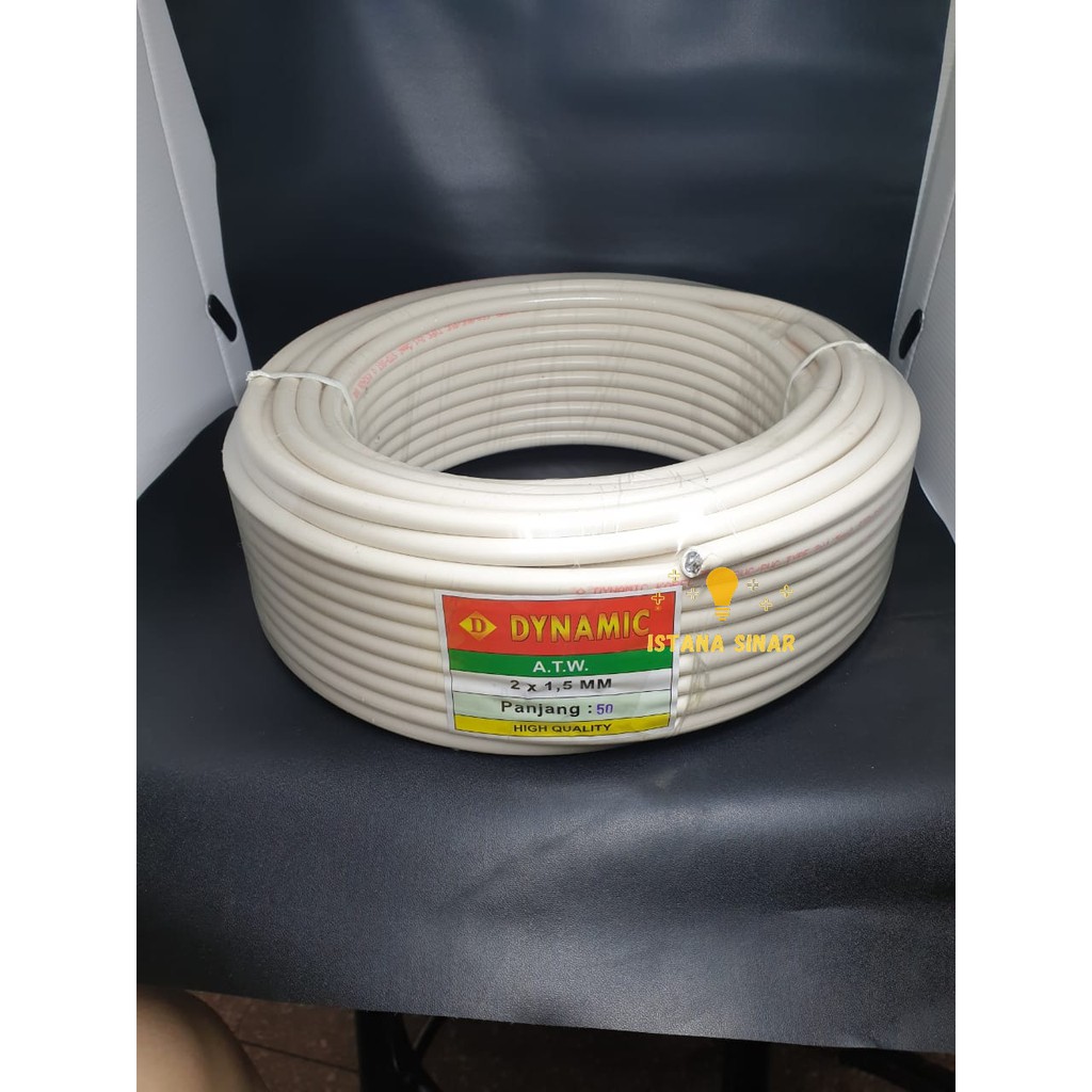 Kabel listrik NYM Dynamic  2 x 1.5 / Kabel tembaga / Kabel kawat