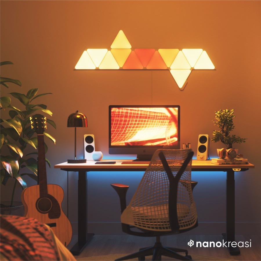 Nanokreasi Shapes Triangle Starter Kit ( 9 Panels ) Smart Light Panels