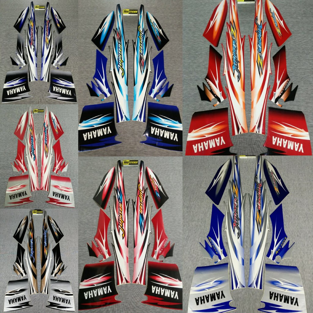 Bisa Cod Striping Sticker Motor Yamaha Jupiter Z 2007 Shopee