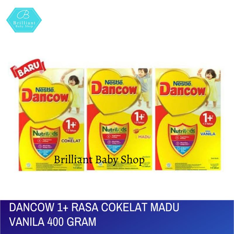 DANCOW 1+ VANILA MADU 400 GRAM