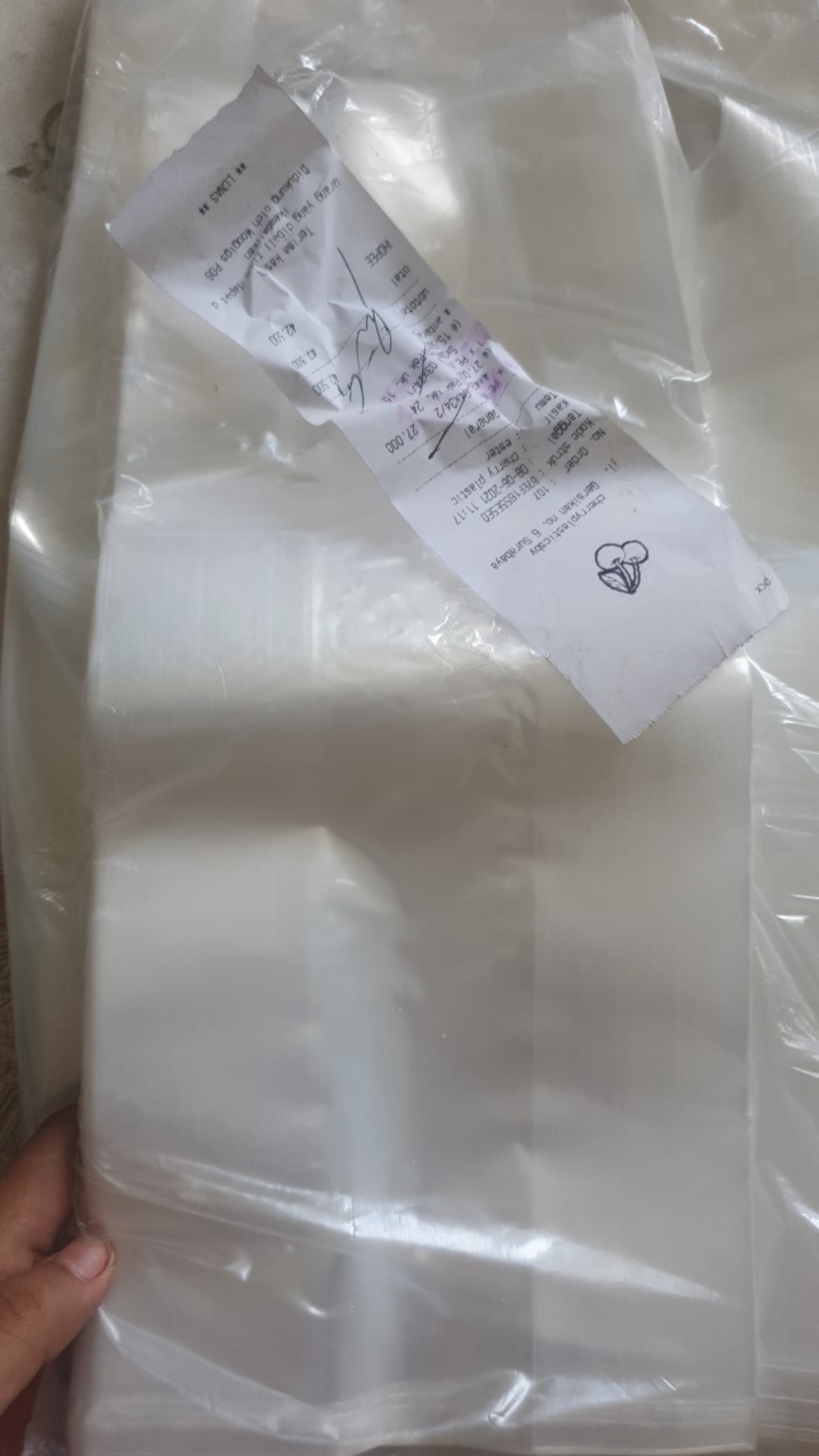 Kresek Pe Bening Uk 15 Transparan Tebal