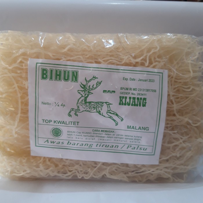 

BIHUN BERAS CAP KIJANG - MALANG 250GR