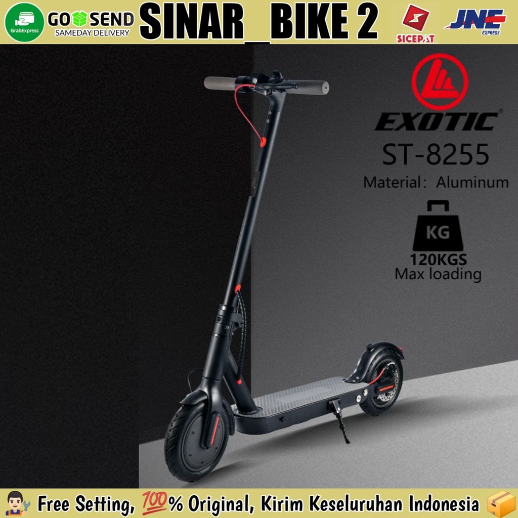 Scooter Skuter Listrik EXOTIC ST-8255 Electric Lipat Dewasa Anak