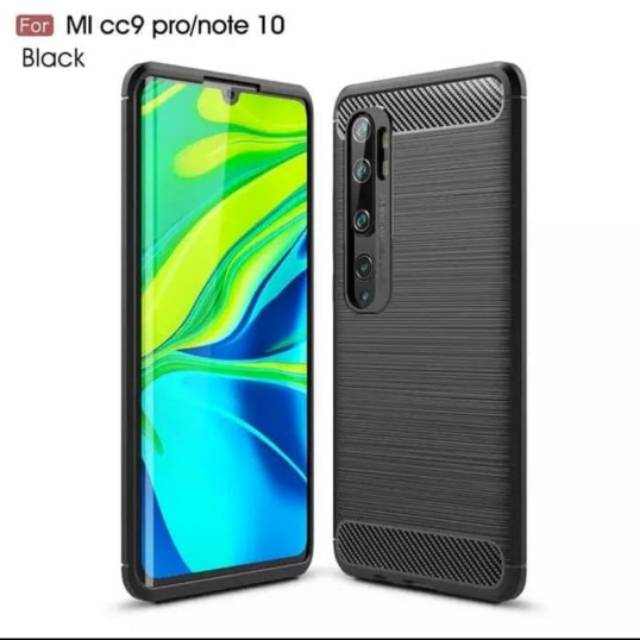 Silicon carbon fiber Xiaomi Mi Note 10 Pro redmi note 9 10 11 pro soft case cover casing