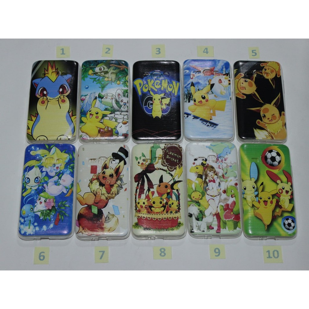 Softcase Samsung J1(2016) /J120, Ultra Thin Gambar Pokemon