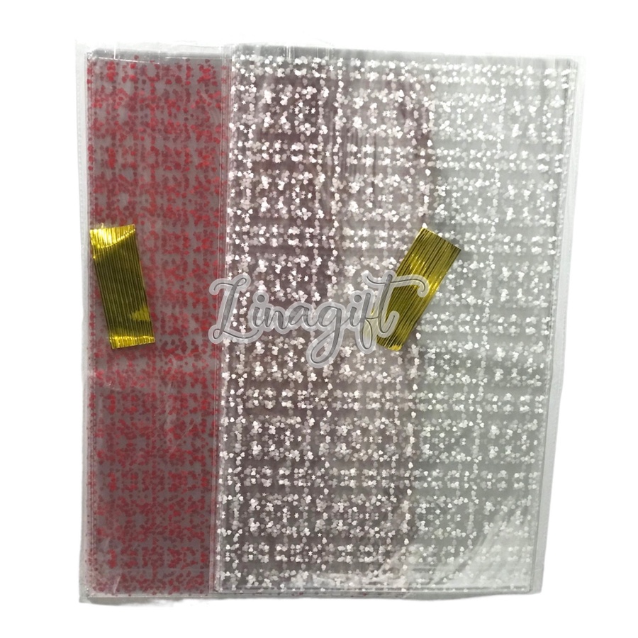 ( 10 Lembar ) OPP SOUVENIR BAG / PLASTIK OPP MOTIF KANTONG SOUVENIR ULANG TAHUN (DISERTAI KAWAT)