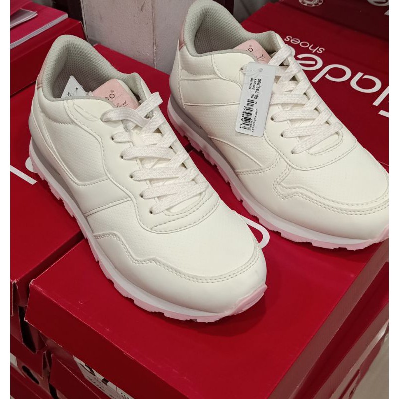 SEPATU SNEAKERS WANITA ALL WHITE BRAND FLADEO LADIES