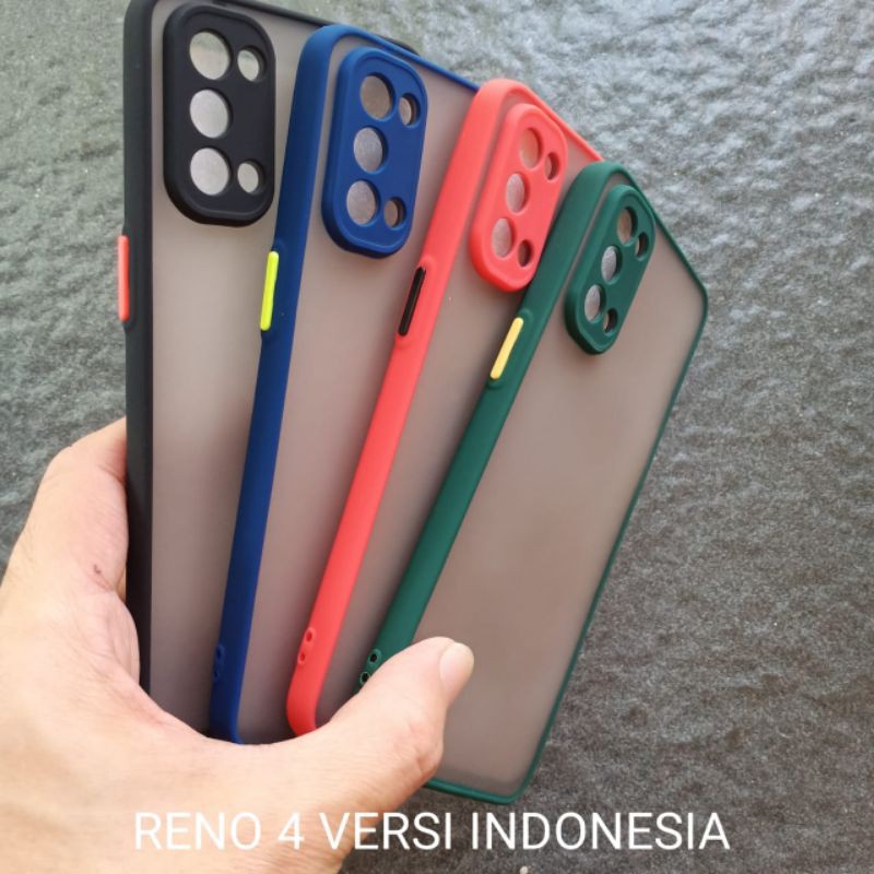 Case Oppo Reno 4 versi indonesia ( 9 model ) soft softcase softshell silikon cover casing kesing housing