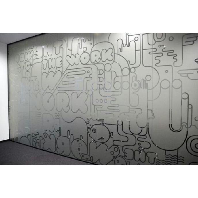 

(BISA COD) STICKER SANDBLAST CUTTING / PRINTING + PEMASANGAN JAKARTA PERMETER FREE ONGKIR Kode 1057