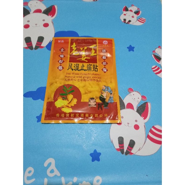 KOYO JON WANG FENGSHI PLASTER NATURAL WILD GINGER EXTRACT
