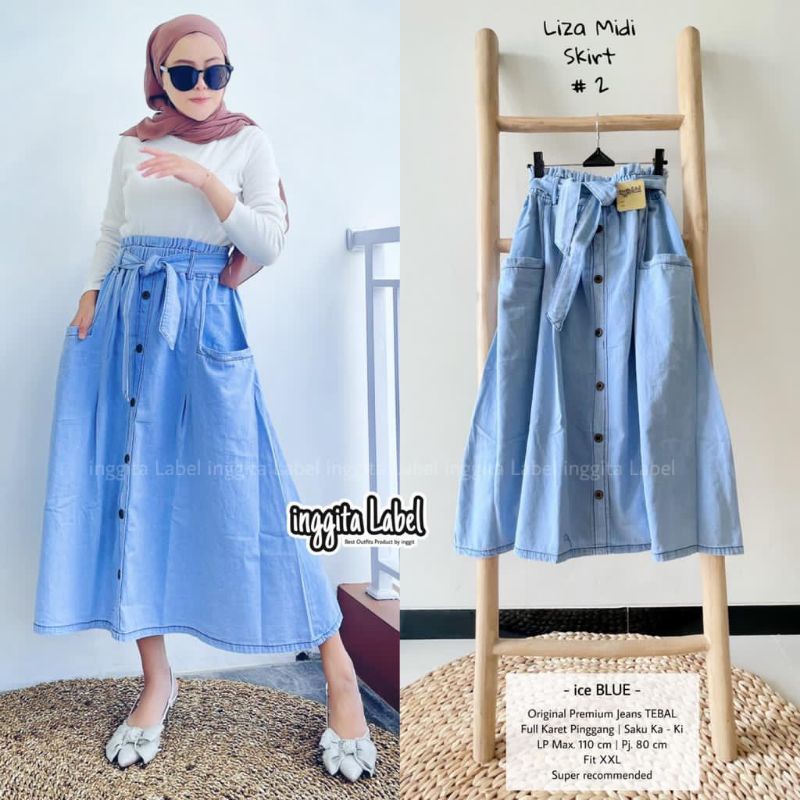 Liza MIDI Skirt #2 by Inggita label