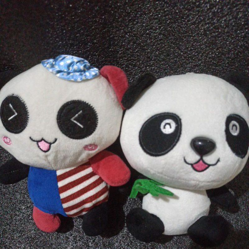 Boneka panda baby bus