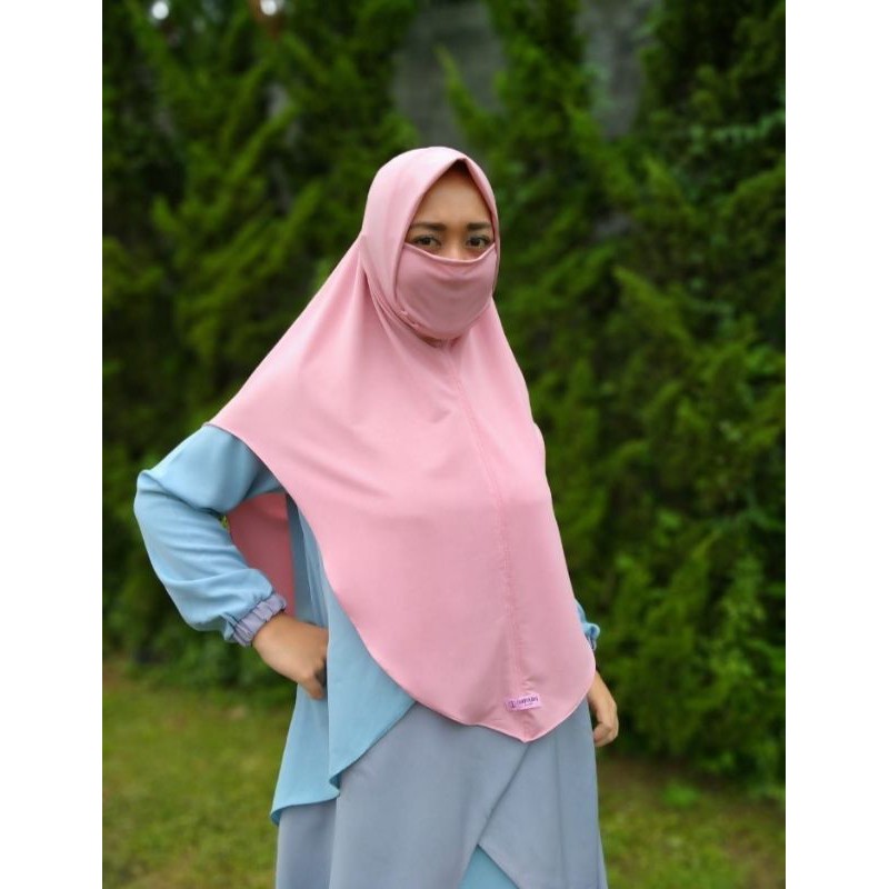 hijab kerudung masker murah