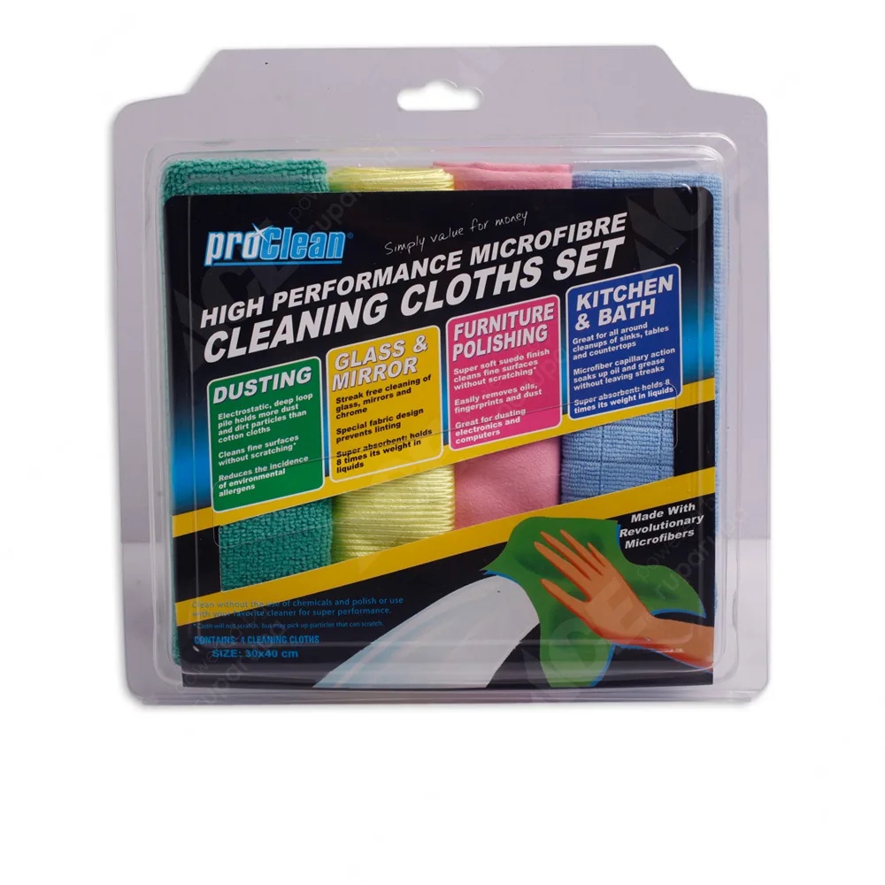 ACE Proclean Set 4 Pcs Lap Microfiber Serbaguna SKU 208553