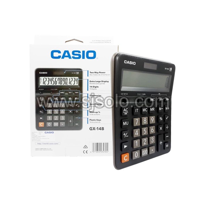 

Calculator Kalkulator CASIO GX-14B GX 14B Dekstop Calculator Original