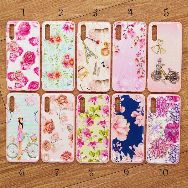 HARDCASE MOTIF BUNGA SAMSUNG A10S A20S A30 A50 A71 IPHONE 6 6PLUS 7 X OPPO F11 F11 PRO REALME 5 5 PRO VIVO S1 V15 PRO Y19 XIAOMI REDMI 7 8 HARDCASE GAMBAR TIMBUL