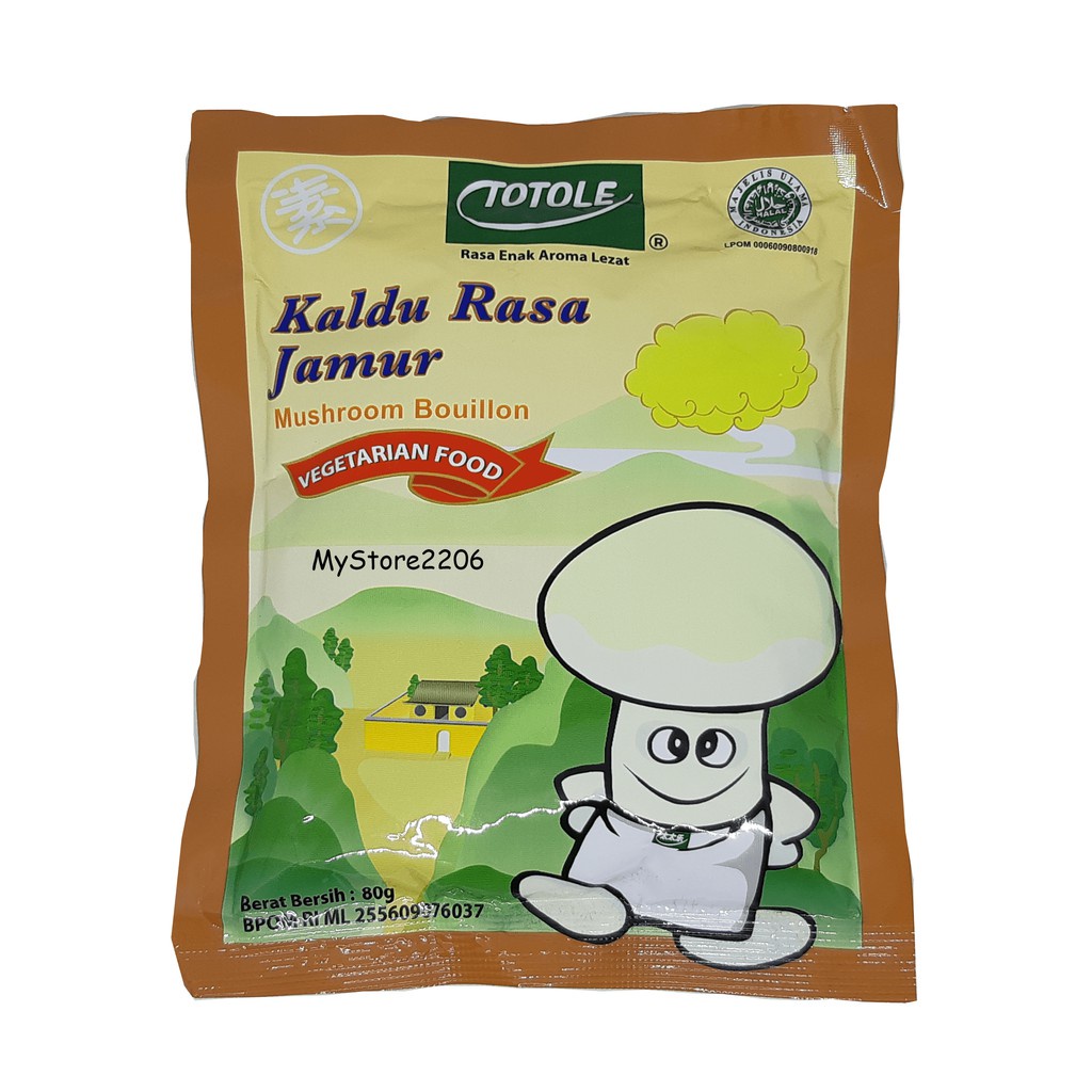 

TOTOLE / PENYEDAP MASAKAN VEGETARIAN VEGAN Pengganti MSG 80 gr