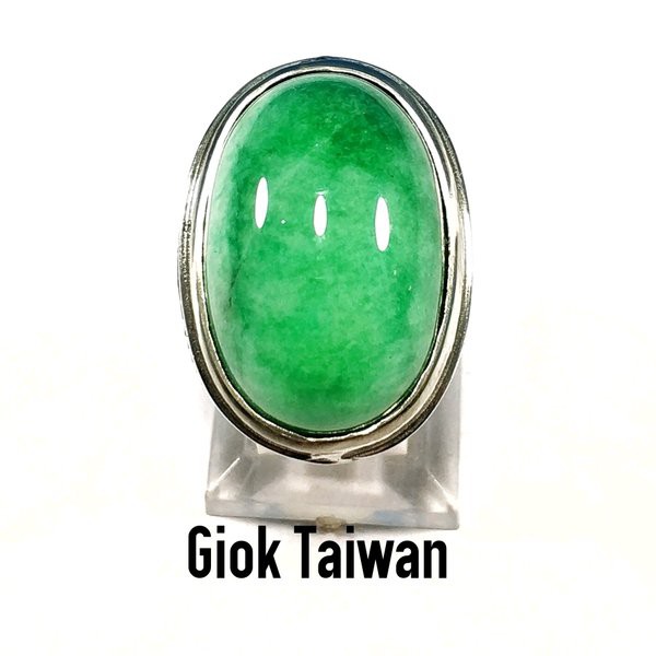 CINCIN BATU AKIK NATURAL GIOK TAIWAN VERY BIG SIZE