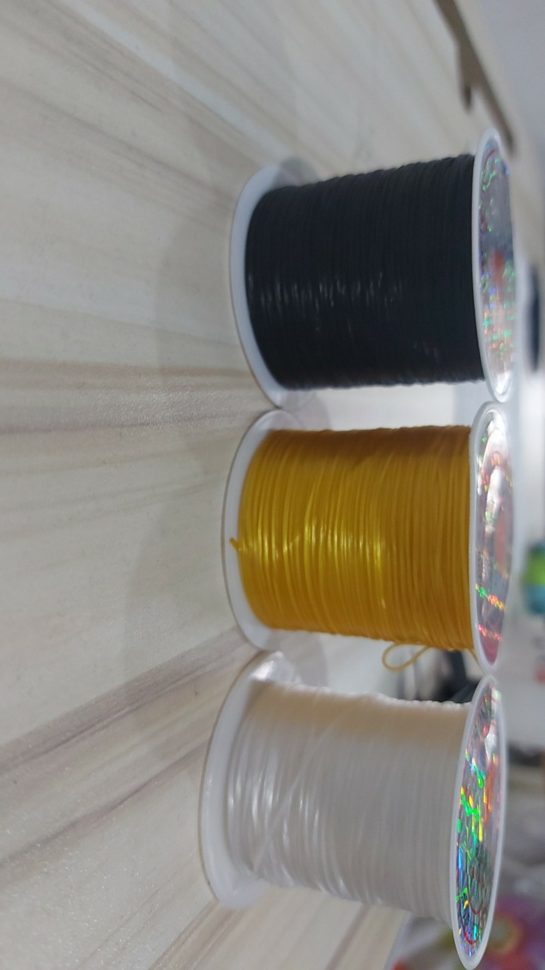 Gonjing5 10m Tali Kalung Bahan Elastis Kuat Ukuran 0.5mm