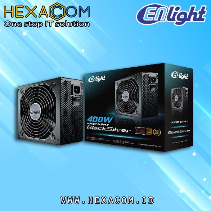 PSU ENLIGHT 400 WATT 80+ Bronze BLACK SILVER