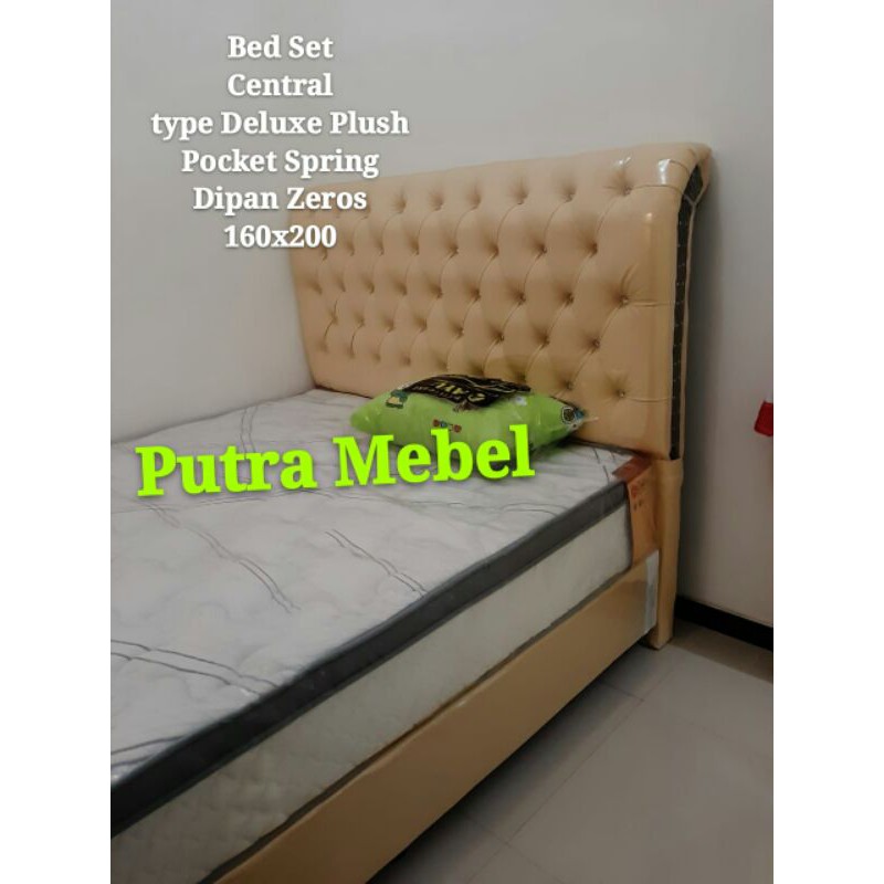 SATU SET SPRINGBED CENTRAL DELUXE PLUSH POCKET SPRING DIPAN ZEROS